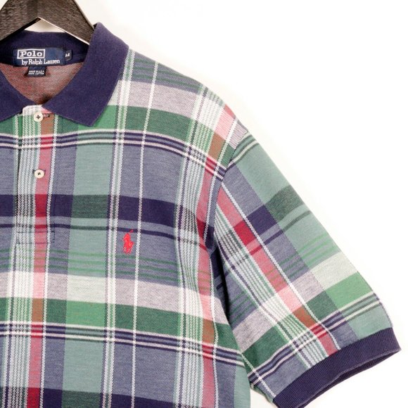 Vintage Polo Ralph Lauren Cotton Plaid Shirt Med - Picture 2 of 10